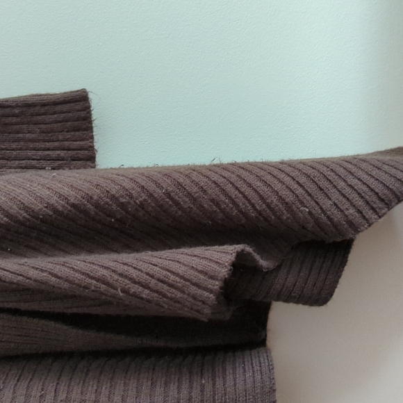 Chocolate Brown Waterfall Open Cardigan - Picture 5 of 5